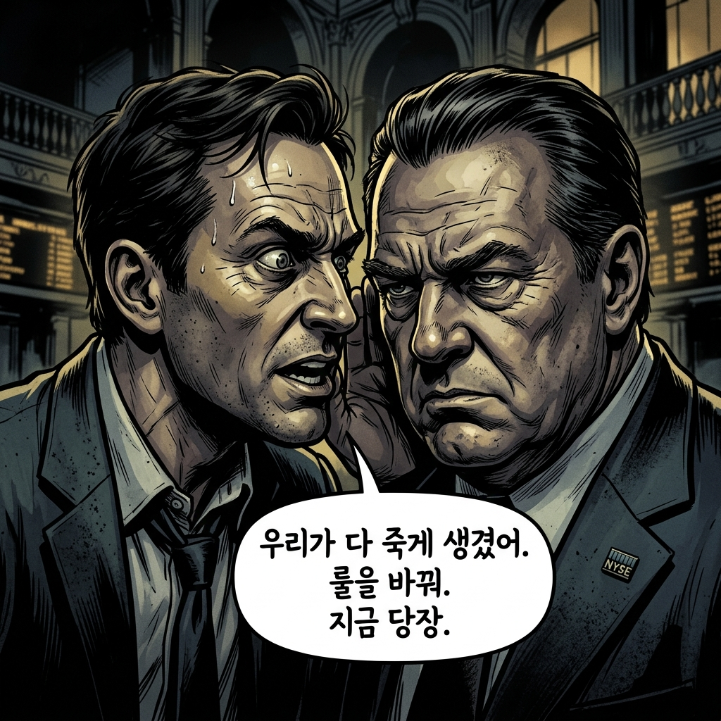 [자본주의의 기울어진 운동장] '피글리 위글리' 공매도 전쟁, 룰을 바꾸는 기득권 앞에 무너진 혁신가의 비극
